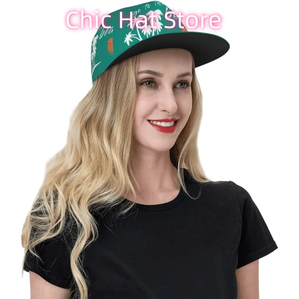 قبعات البيسبول الشاطئية، قبعة بيسبول قابلة للتعديل، قبعة سائق شاحنة مسطحة مضحكة للرجال والنساء، الصيف والسفر وصيد الأسماك والجولف