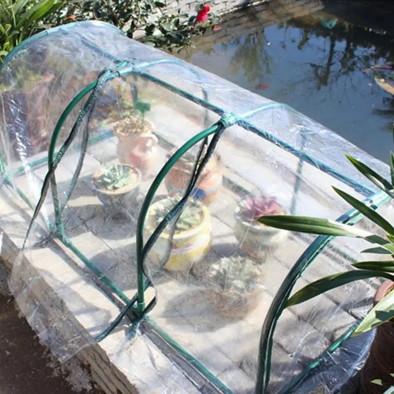 Mini Greenhouse For Plants Portable Cold-Proof Plant Protector Cover Garden Plant Guard Film Prevent Freeze Snow