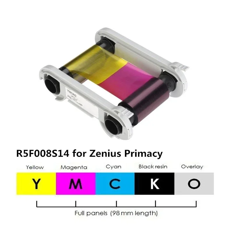 Evolis R5F008SAA YMCKO Ribbon WITHOUT CHIP 300 Prints For Zenius Primacy ID Card Printers