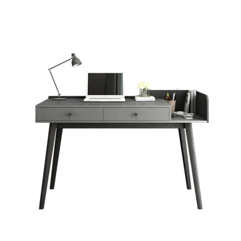 Computer Desk with Bookshelf Nordic Simple British Style Study Writing Table Bedroom Combination Integration Furniture