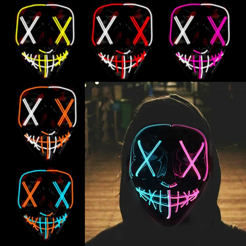 光るヴェンデッタマスク ダンス DJ ナイトクラブ ハロウィン 仮面舞踏会 マスク 装飾 ゴースト ダンス ディスコマスク 怖いVマスク 男性 女性用