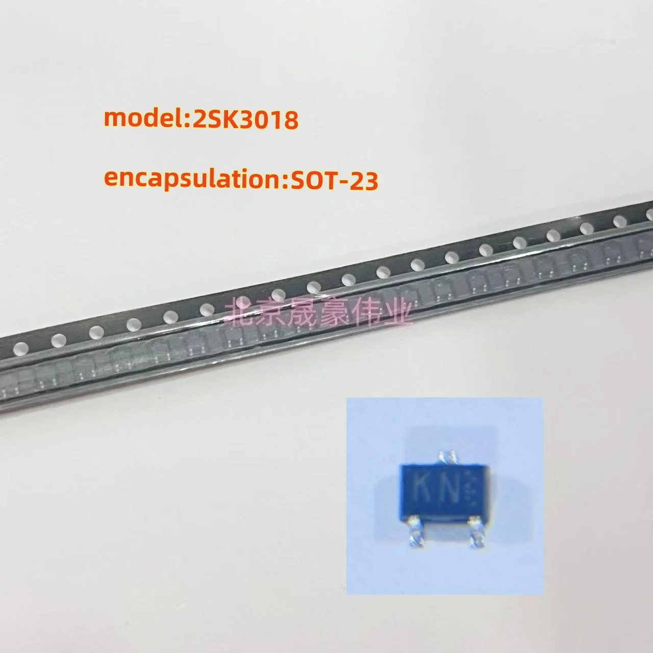 20pcs  2SK3018 imported ROMH field-effect transistor MOS transistor N channel 30V0.1A SOT-323 silk screen KN