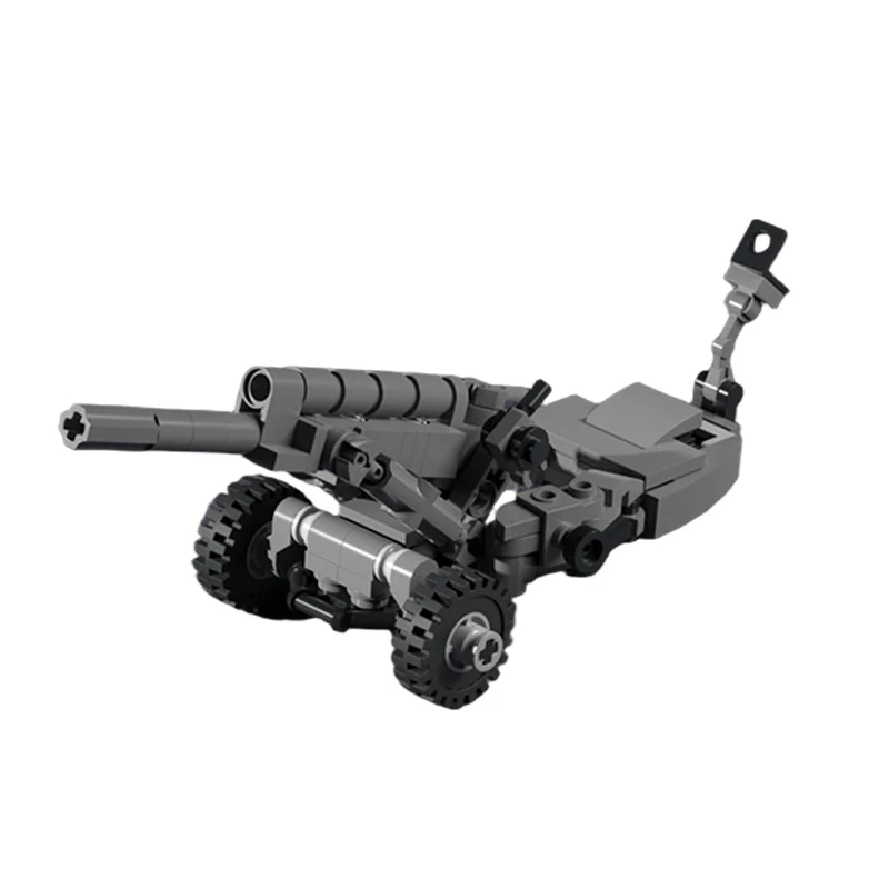 M102 105mm Howitzer Model MOC Building Bricks War Equipment Modular Technology Gifts Holiday Assemble Children Toys Suit