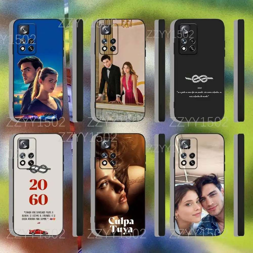 Culpa Tuya MIA 20 60 Phone Case For Samsung S25,S24,Ultra,S20,S30,Plus,S22,S23,Ultra,Plus,5G Black Silicone Soft