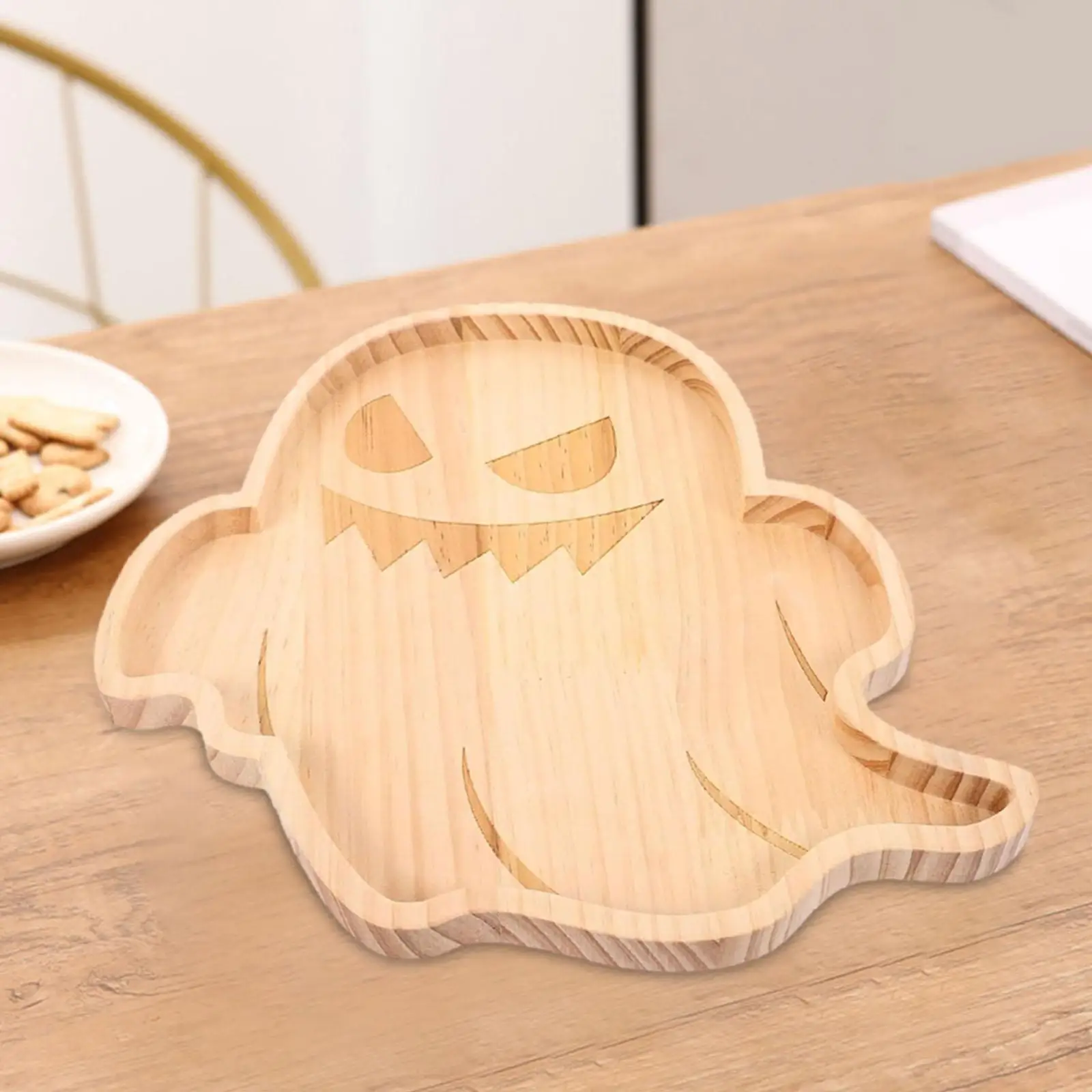 Halloween Charcuterie Board Party Decoration Serving Dish Decorative Platter Wooden Serving Tray Cheese Board for Bread Dessert
