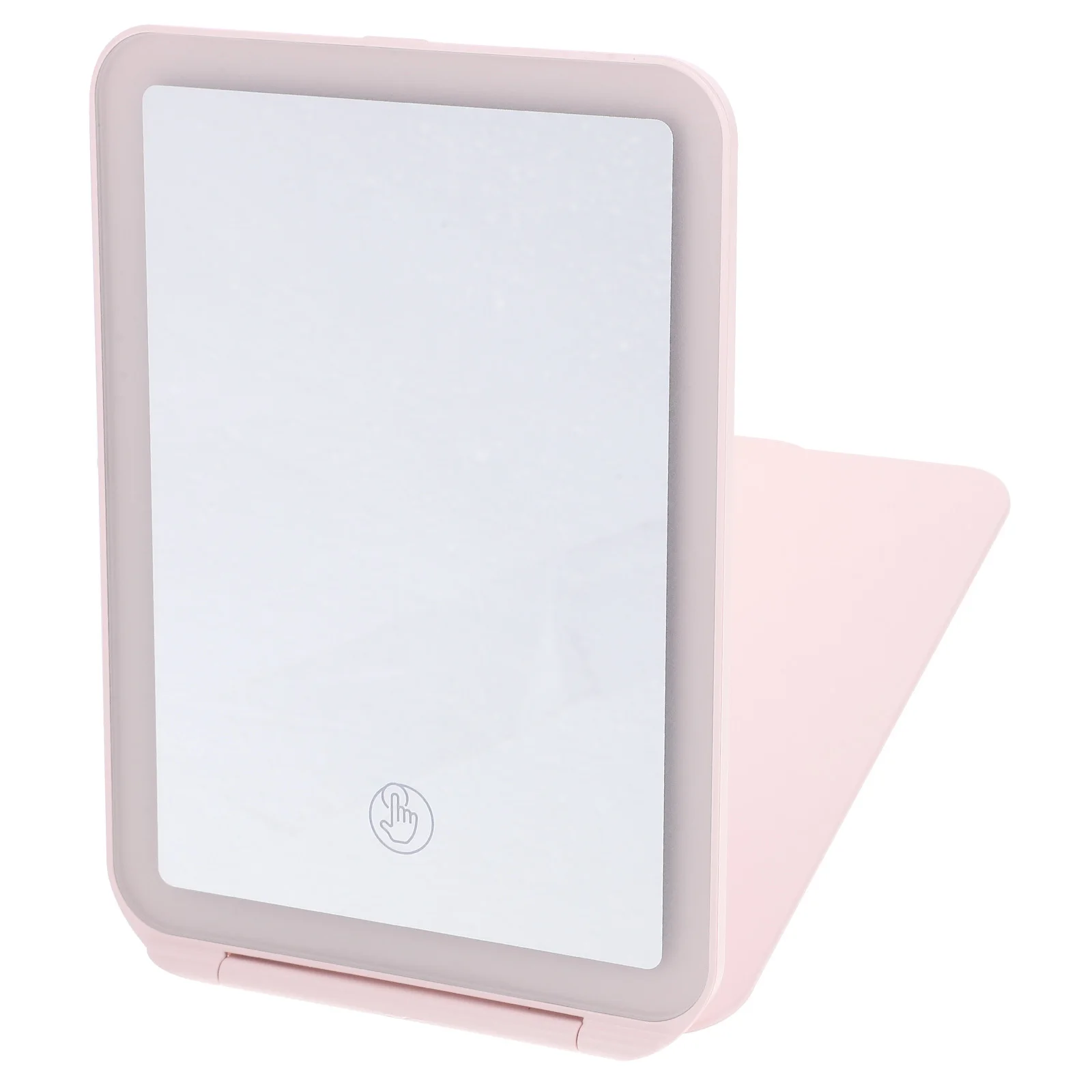 Foldable USB LED Makeup Mirror for Women Portable Lighted Vanity Table Mirror with Adjustable Brightness for Bedroom