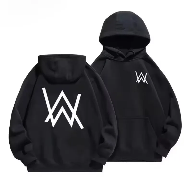 2026 Abstract Double Arrow Geometric Graphic Hoodie Men Minimalist White Symbol Print Hooded Sweatshirt Unisex