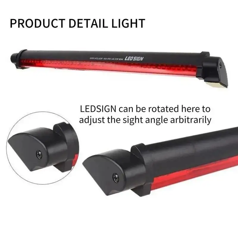 Universal 12V LED Third Brake Light For Car SUV Tail High Luminance Stop Lamp Increased Road Safety Easy Retrofit