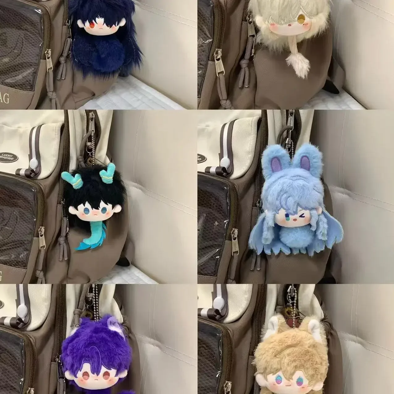 Anime Game Honkai: Star Rail Dan heng Jing Yuan Blade Aventurine Cosplay Adorable Doll 10cm Backpack Pendant Plush Keychain Gift