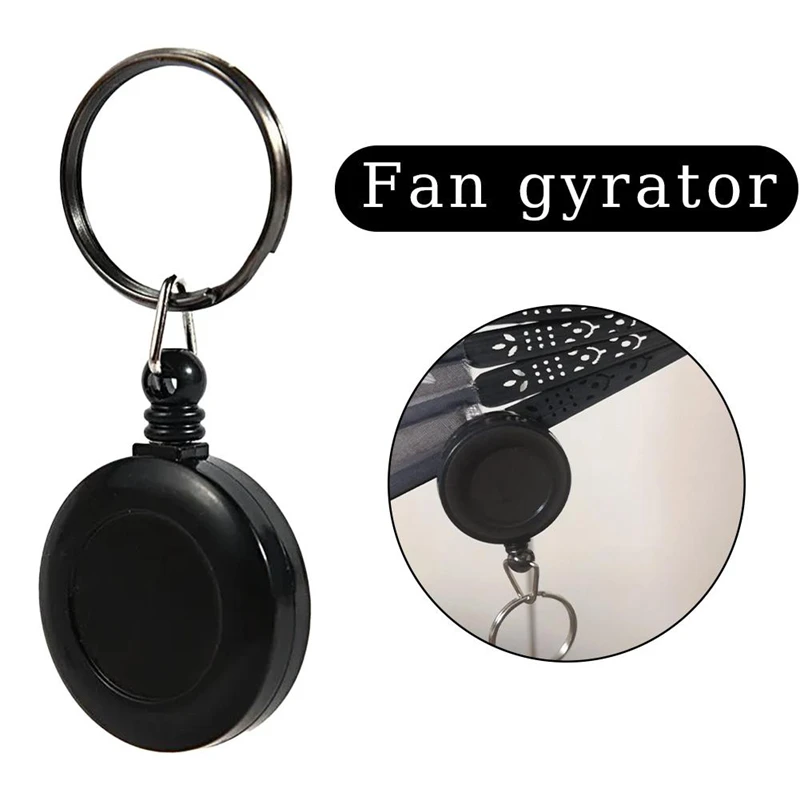 Spins & Returns to Hand Cosplay Props Magic Performance Props Fan Spinner Toy Party Performance Revolving Fan Retractable Buckle