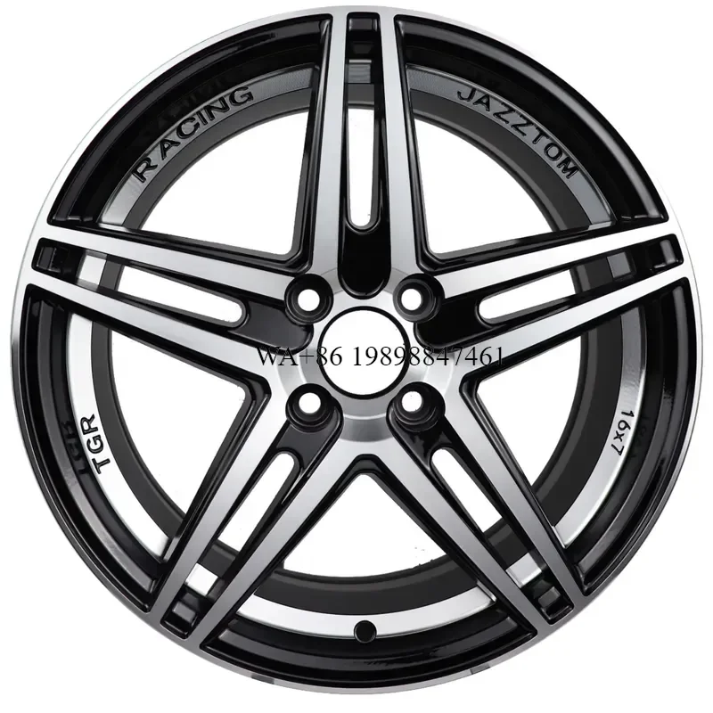 16 Inch Forged Alloy Car Rims Black Multi Spoke 4x100 5x114.3 High Level Undercutting Milling Wheels New 3 Years Warranty
