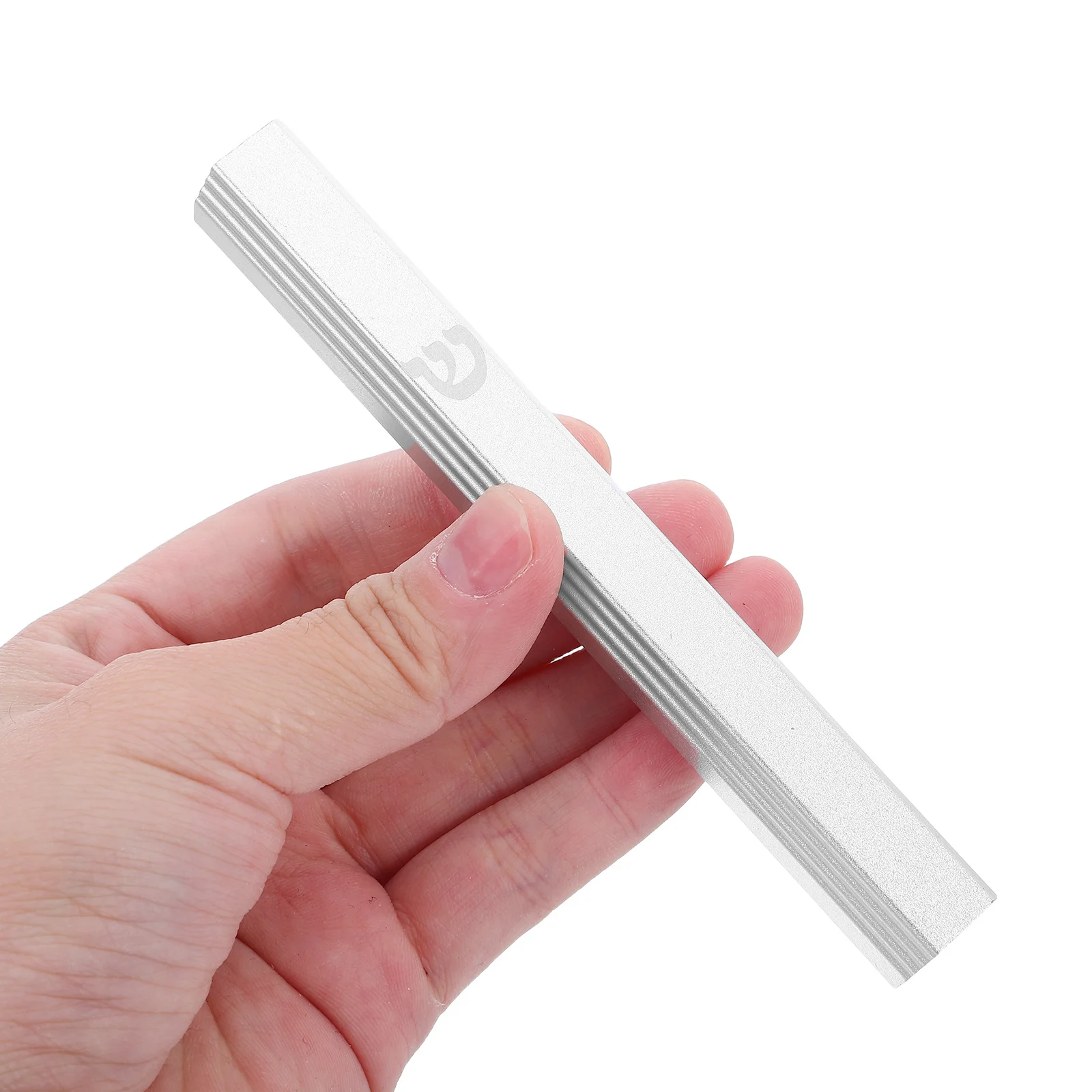 

12.5cm Aluminum Mezuzah Case Judaica Door Scroll Holder Adhesive Backing Jewish Home Blessing Aluminum Mezuzah Holder