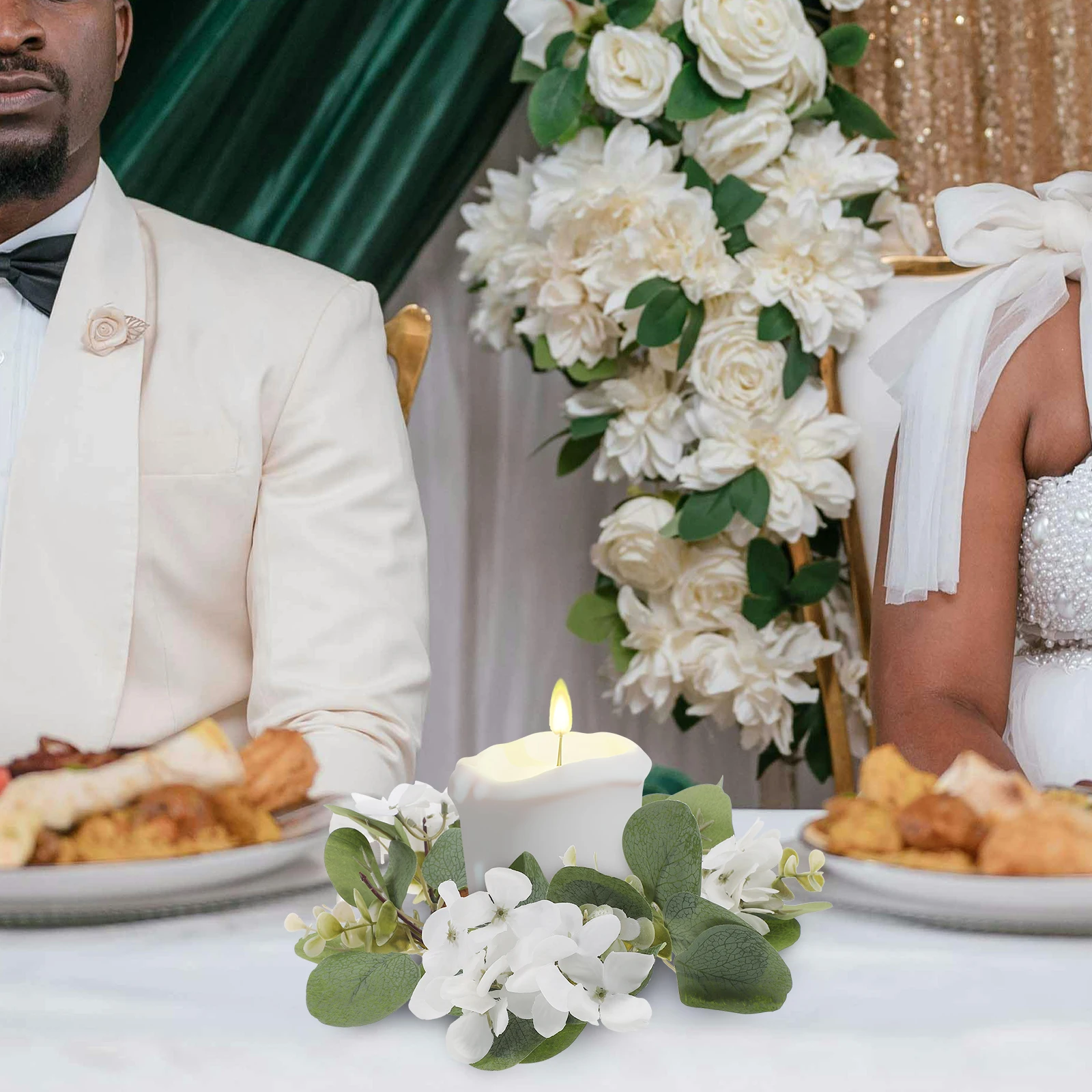 

Festival Eucalyptus Wreath Door Window Pendant Exquisite Craftsmanship Long Service Decor Door Wreath