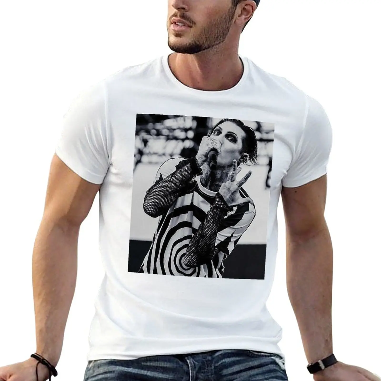 chris motionless cerulli T-Shirt Soft Anti-Shrink Cotton Tee