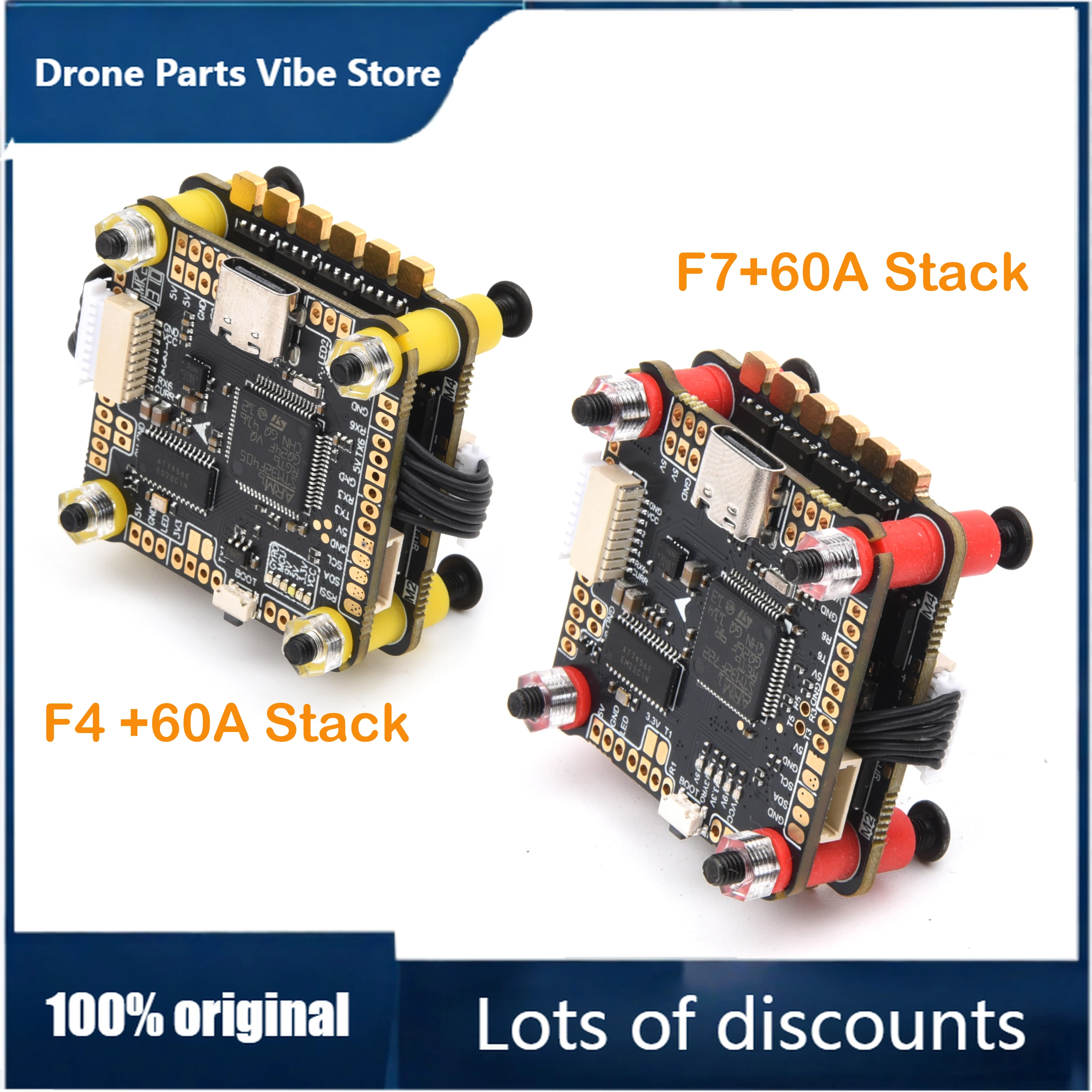 

FyF4 F405 V2 F7 F722 Betaflight Flight Controller 60A 3-6S 4in1 BLheli_S DSHOT ESC Stack for Mark4 APEX 7 8 9 10 inch frame