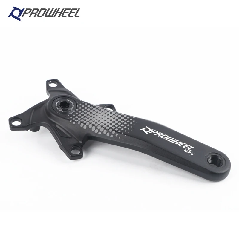 Prowheel MPV Crank Mountain Bicycle Single Chainring Hollow Split Lock MTB Crank Aluminium Alloy 170mm 32T-52T for 7-12 speed