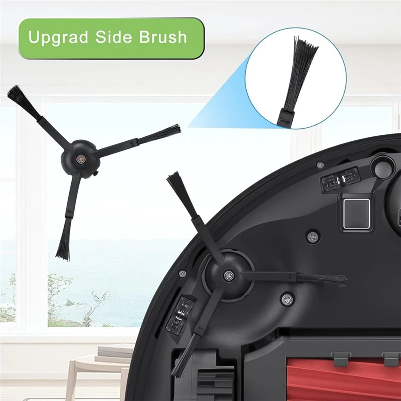 ABHZ-For Roborock S8 Pro Ultra S8 + قطع غيار مكنسة الروبوت فرش جانبية رئيسية ممسحة ملابس مرشحات HEPA ملحقات أكياس الغبار #5