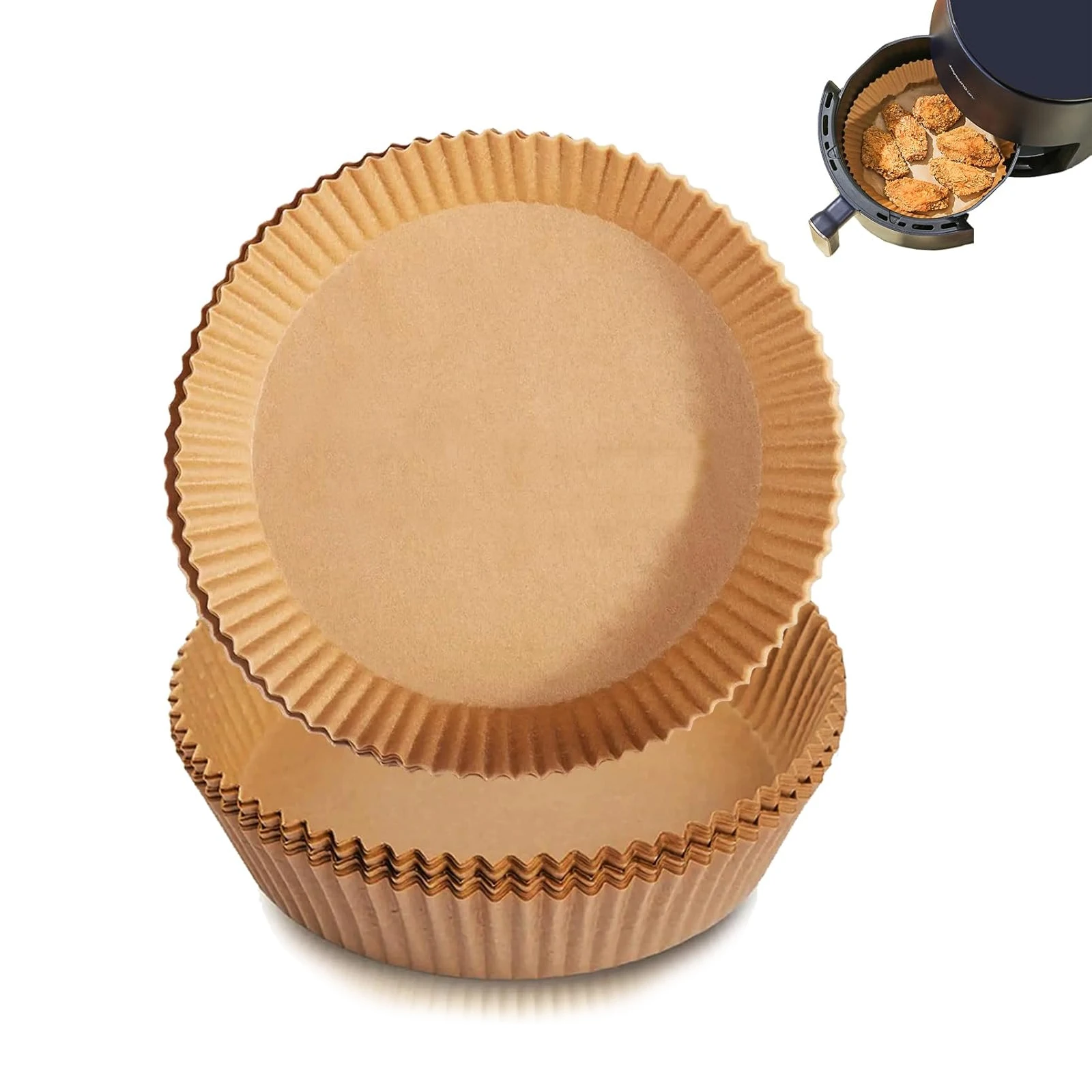 Air Fryer Parchment Paper Round, Non-Stick Oil Proof Baking Sheets, Disposable Oven Safe Liners for Microwave, Toaster, Cooking