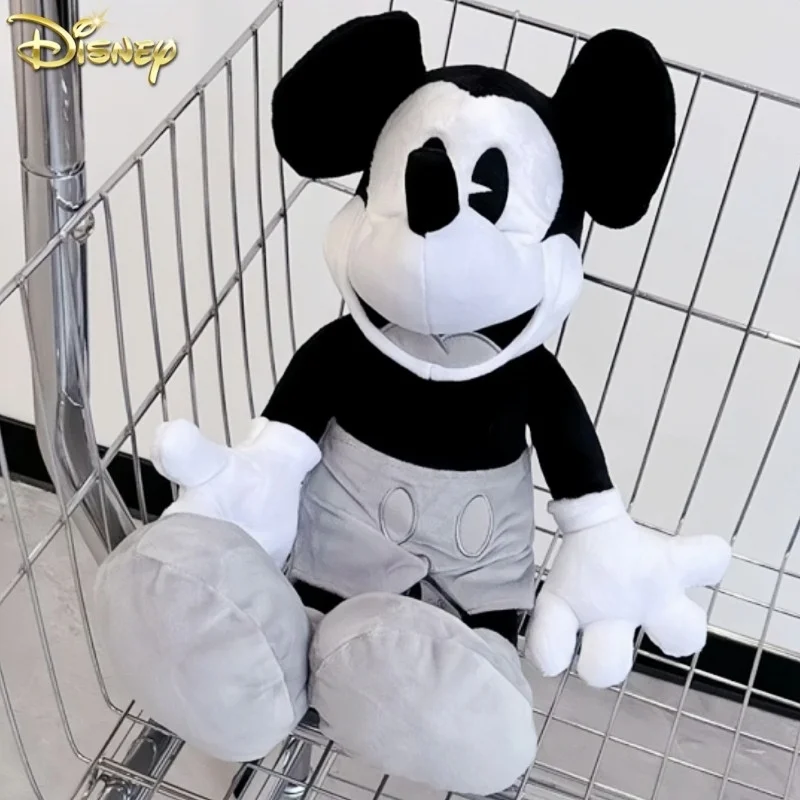 

Disney 45cm Classic Black White Retro Mickey Mouse Plush Toys Stuffed Lovely Soft Boy Doll For Birthday Kawaii Gift