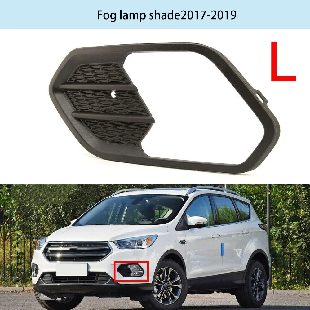 Auto Paraurti Anteriore Fendinebbia Lampada Telaio Griglia di Copertura per Ford Escape Kuga 2017 2018 2019 Sinistra