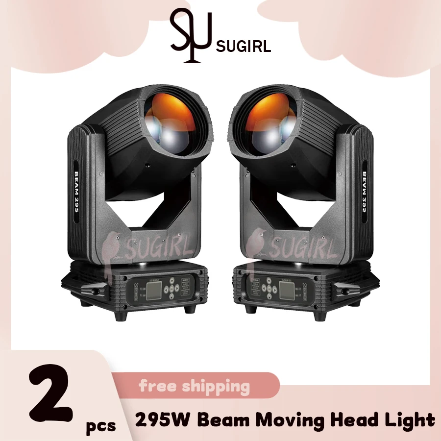 

0 Tax 2PCS New 295W Beam Moving Head Light DMX Stage Lighting Projector Suitable For DJ Disco Party Professional Stage