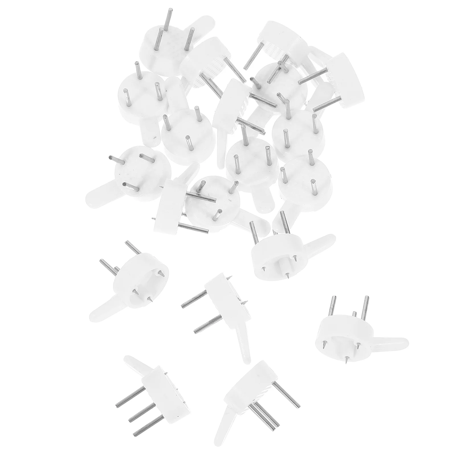 20 Pcs Seamless Nail Photo Frame Non-trace Picture Hanger Wall Hooks Ordinary Plastic Hangers