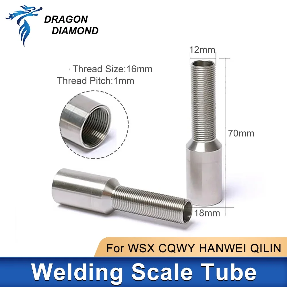 Scale Tube Stainless Nozzle Graduated Tube Connector Kits For WSX CQWY HW QILIN Welding Head Machine SUP20T SUP21T SUP23T