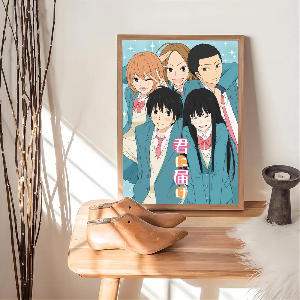 Kimi Ni Todoke Classic Vintage Posters Decoracion Painting Wall Art White Kraft Paper Kawaii Room Decor