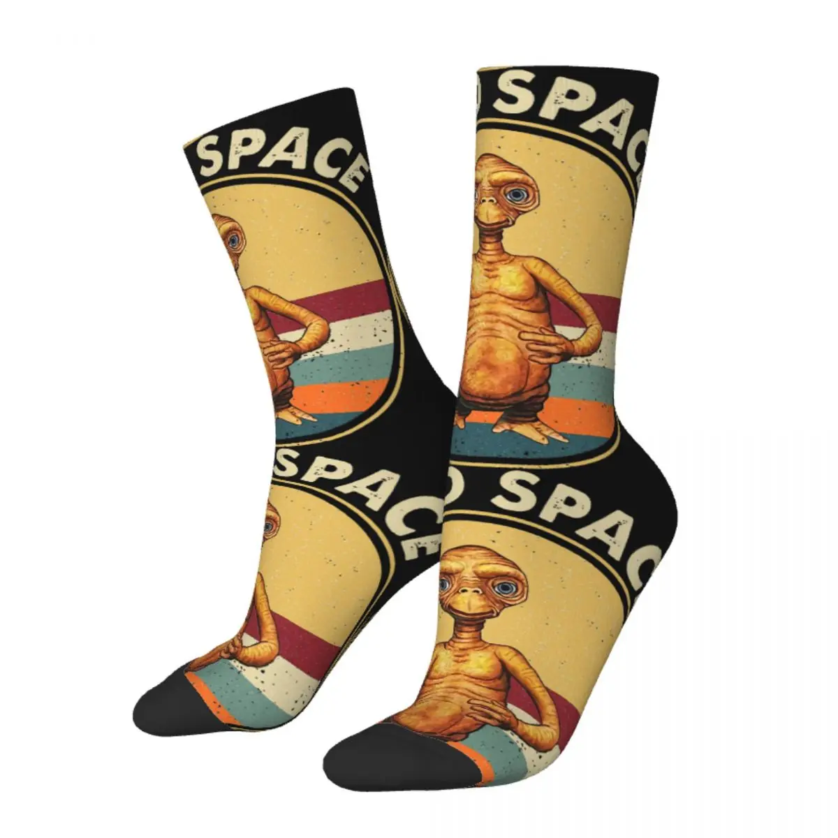 Calcetines divertidos para hombre, calcetín con estampado de calidad de película alienígena Extra-terrestre, estilo Hip Hop, Harajuku E.T., I Need Space