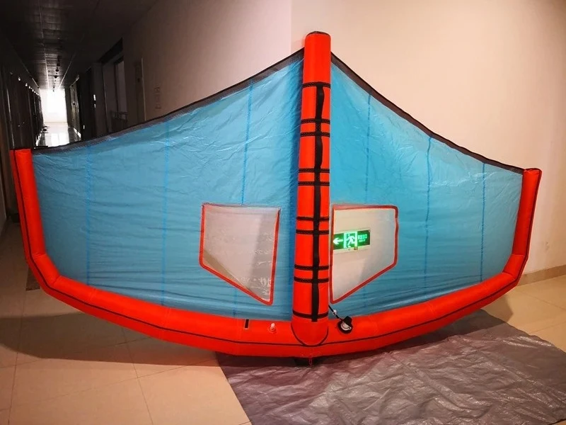 Surf Snow Ski Wing Foil Wing Kite Surf Red OEM Brand 2-7M Size W-D Model for Surfboard view 2