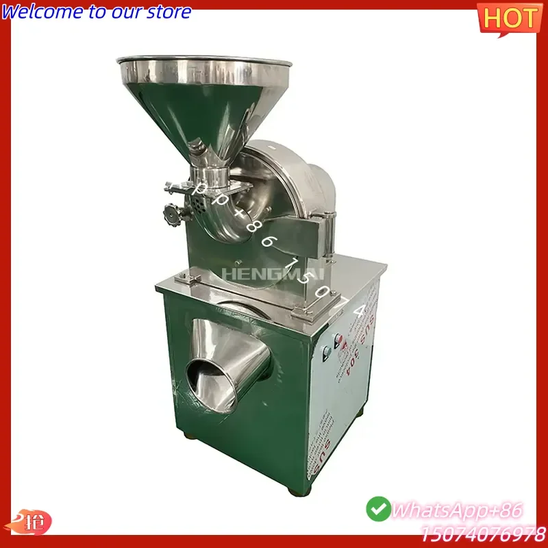 2026 All Stainless Steel Fine Powder Grinder with 10-2000kg/h Capacity SUS304 Material Electric Mill