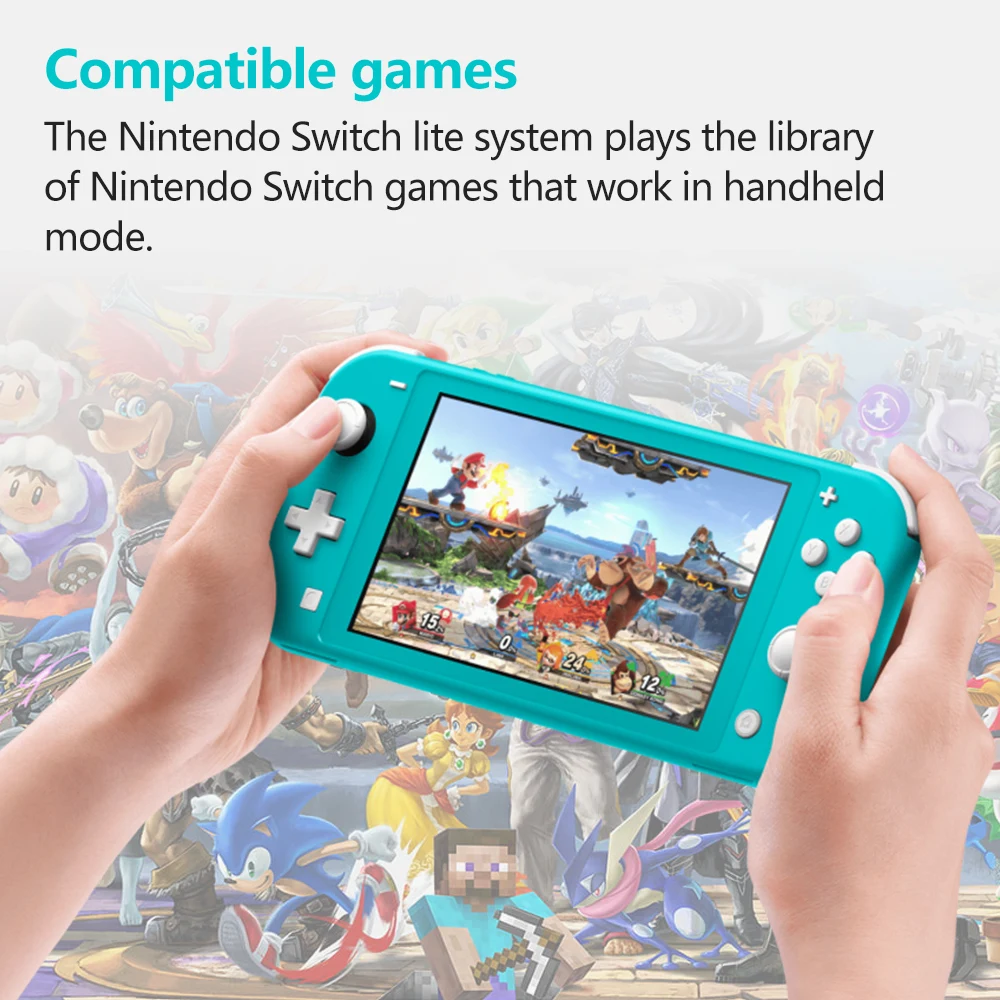 Przenośna konsola do gier Nintendo Switch Lite 275g Lekka i przenośna Wbudowany kontroler Joy Con Opcja wielu kolorów