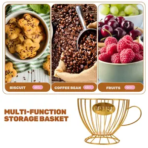 Metal Kahve Kapsül Tutucu Nespresso, Kahve Pod Organizatör, Bar, saklama kutusu, Meyve Sepeti, kahve Aksesuarları, 20 Bardak K Bardak tutucu En iyi 10 satış-fincan kahve-no. 6