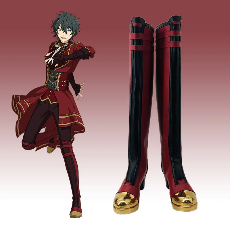 

Anime Ensemble Stars Kagehira Mika Cosplay Shoes Game Cos Long Boots for Halloween Cosplay Costume Prop Shoes Accessories