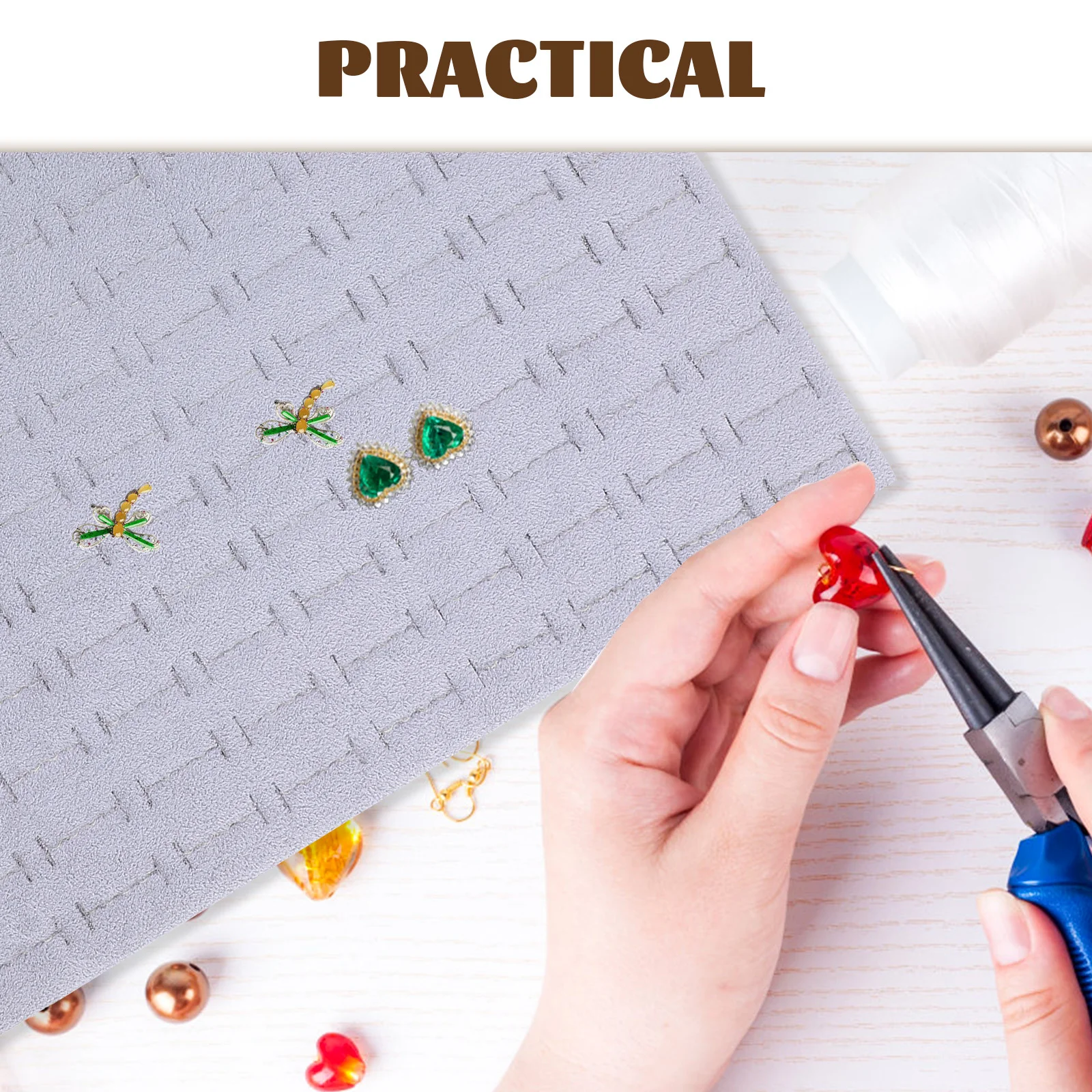 2 قطعة خواتم الإسفنج حامل إدراج Diy بها بنفسك علبة مجوهرات إدراج لخواتم تخزين عرض المنظم مقاومة للخدش قوي