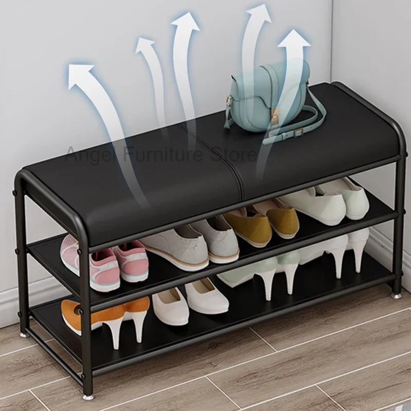 Modern Metal Shoe Rack Organizer Living Room Display Shelves Shoe Rack Luxury Nordic Tower Hidden Sapateira Entrance Furniture