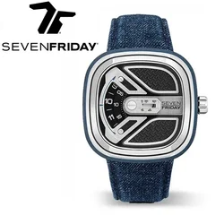 SEVEN FRIDAY-Fully Automatic Mechanical Watch for Men, Waterproof Watch, Luxury Brand, M Series, M1B/01, M1B/02 seven friday