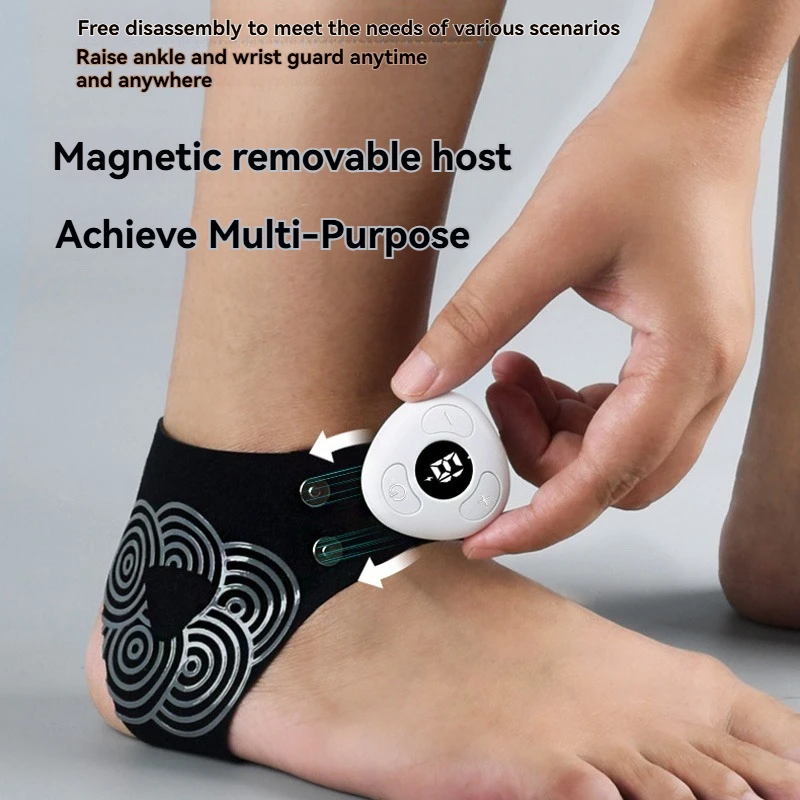 Pemijat Kaki Elektrik EMS Denyut Nadi Pemijat Telanjang Kaki Keseleo Sendi Kaki Perlindungan Rehabilitasi Stabil Cedera Anti Keseleo Telanjang