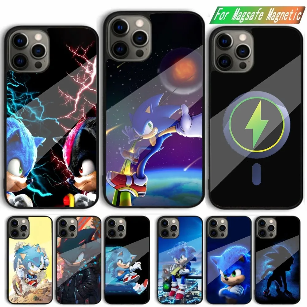 S-SonicS The HedgehogS Phone Case For iPhone 15,14,13,12,11,Plus,Pro,Max Mini Magsafe Magnetic Wireless Charging