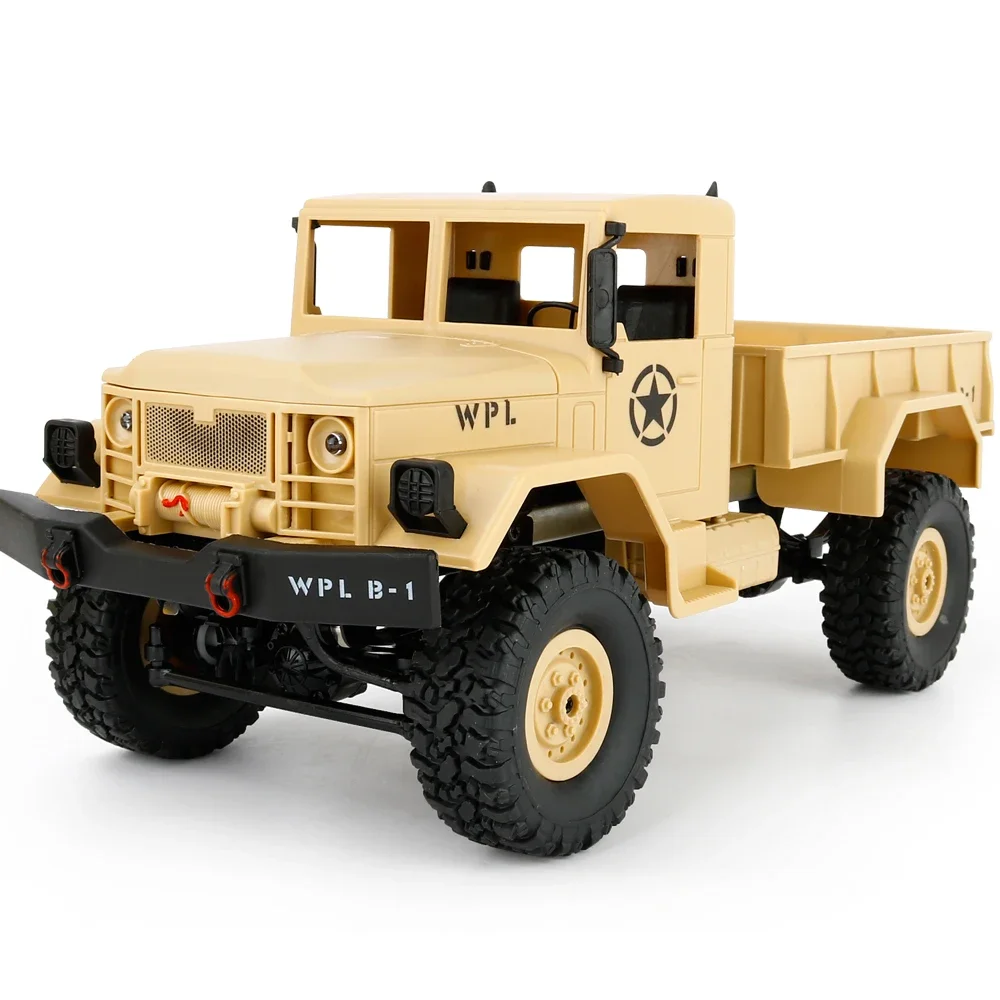 WPL B1 RC Truck 1/16 RC Car 2.4G 4WD RC Crawler Off Road Car With Light RTR Gift Toy for Kids