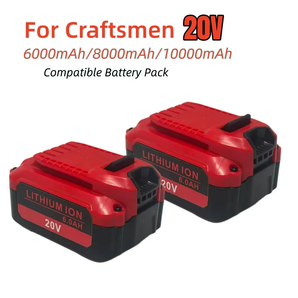 Craftsman Battery 20V 10Ah Used for Craftsman V20 CMCB201 CMCB205 CMCB204 CMCB203 CMCB206 Drill Bit Wrench A-class Large Capacit
