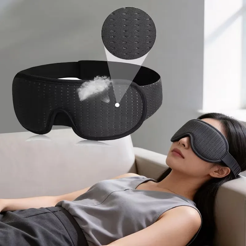1/2pcs 3D Sleeping Mask Block Out Light Soft Padded Sleep Mask For Eyes Eye Shade Blindfold Sleeping Aid Face Mask Eyepatch