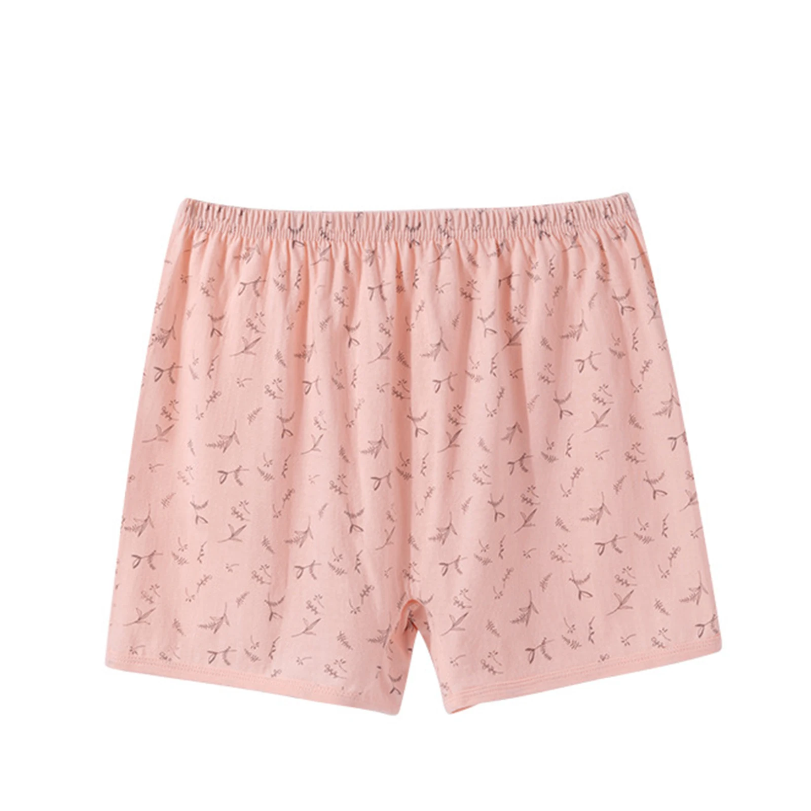 

Ladies' Summer Patten Loose Shorts Elastic Waist Casual Comfortable Pants Lazy Style Thin Homewear Soft Sleeping Trousers