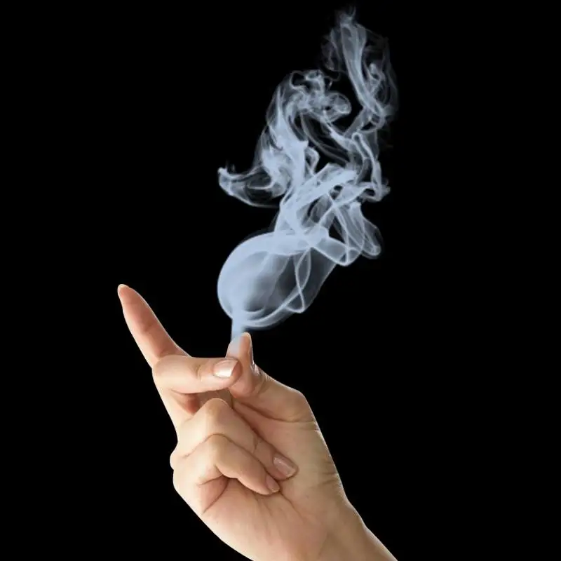 5PC Funny Magic Paper Close-Up Creative Magic Trick Finger Smoke Classic Toy Game Prop Magic Trick Smokes Surprise Prank Joke