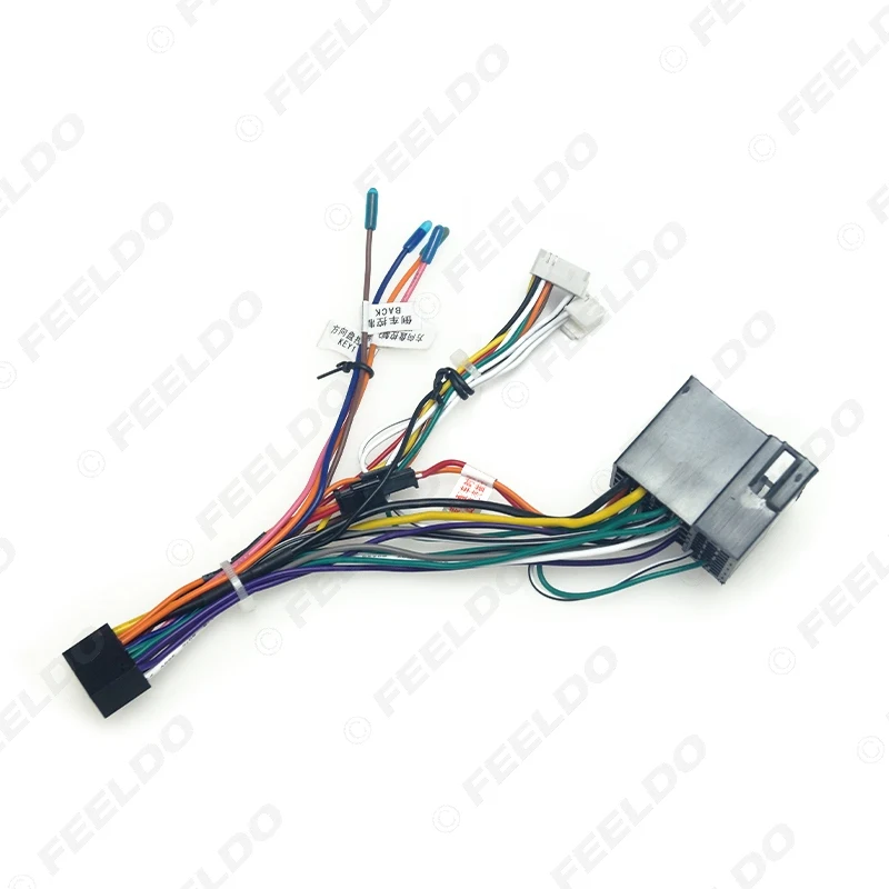 Car 16pin Android Audio Wiring Harness For Opel Corsa 07~14 Aftermarket Stereo