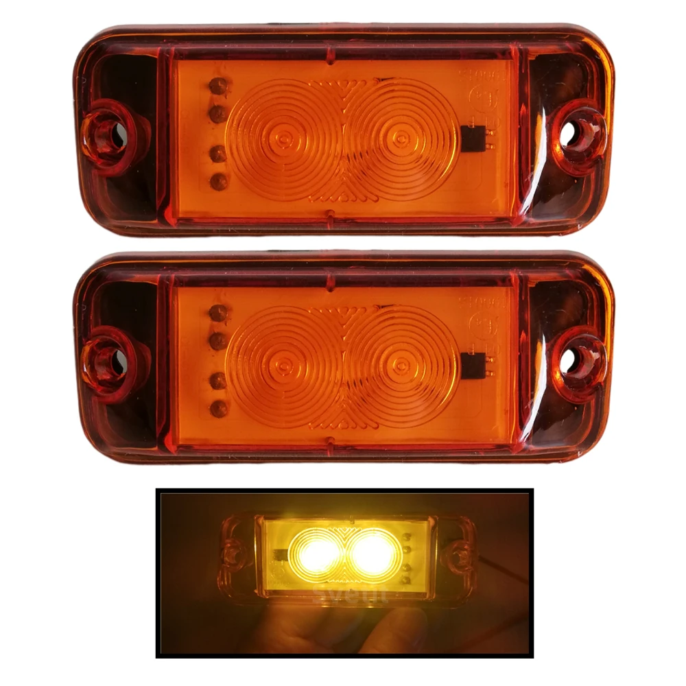 2Pcs LED Cab Roof Marker Lights For Mercedes Benz Actros MP2 MP3 Truck Accessories Front Signal Lamp OEM 0008263447 0028200056