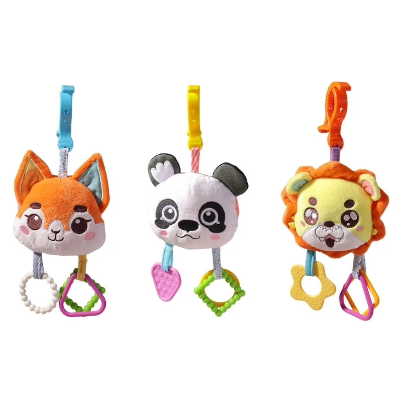 QX2D – hochet en peluche douce pour berceau, jouet Mobile pour nouveau-nés, développement visuel sensoriel, pendentif avec