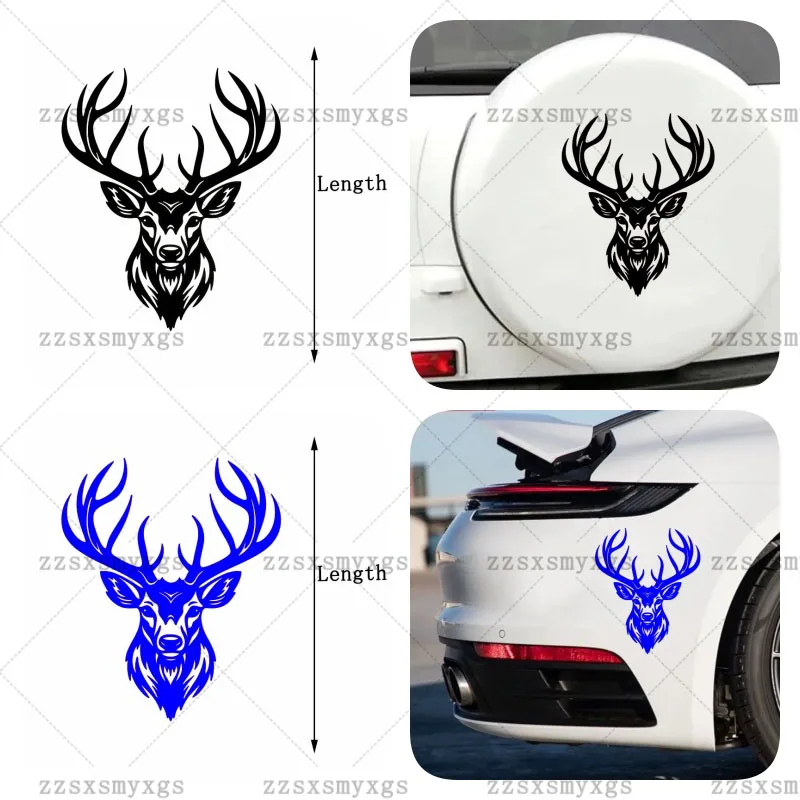 Symbolize strength and freedom deer head Car Stickers Fit for car body Bumper Windshield Trunk Vinyl Decal Car Accessories