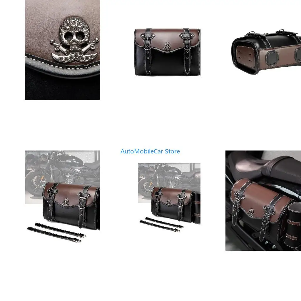 G8TE Versatile Retro Motorcycle Bag Leather Bag for Commuting & Outdoor Exploration