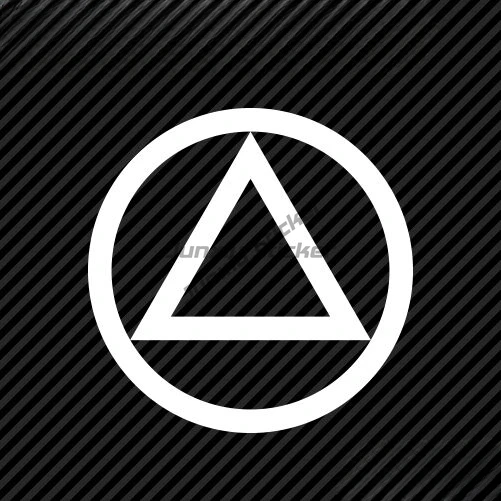 

AA Alcoholics Anonymous Symbol Sticker Die Cut Decal Self Adhesive Vinyl Window Truck Camper Guitar Car Body Refrigerator Wall
